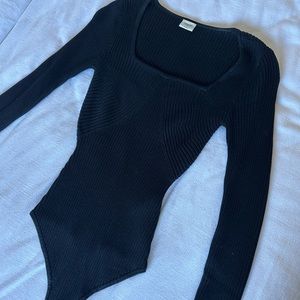 Abercrombie Black Sweater Bodysuit